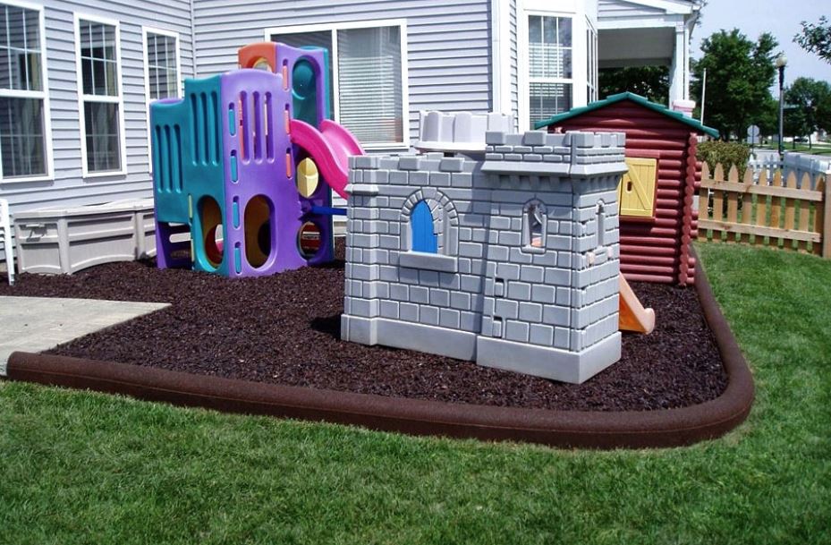 Artificial Grass on playground equipment
